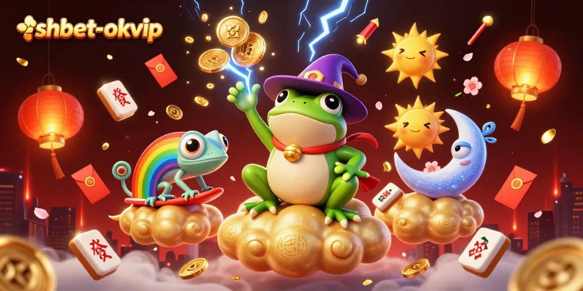 Game excitement at shbet-okvip with golden coins, vibrant characters, and thrilling casino elements.