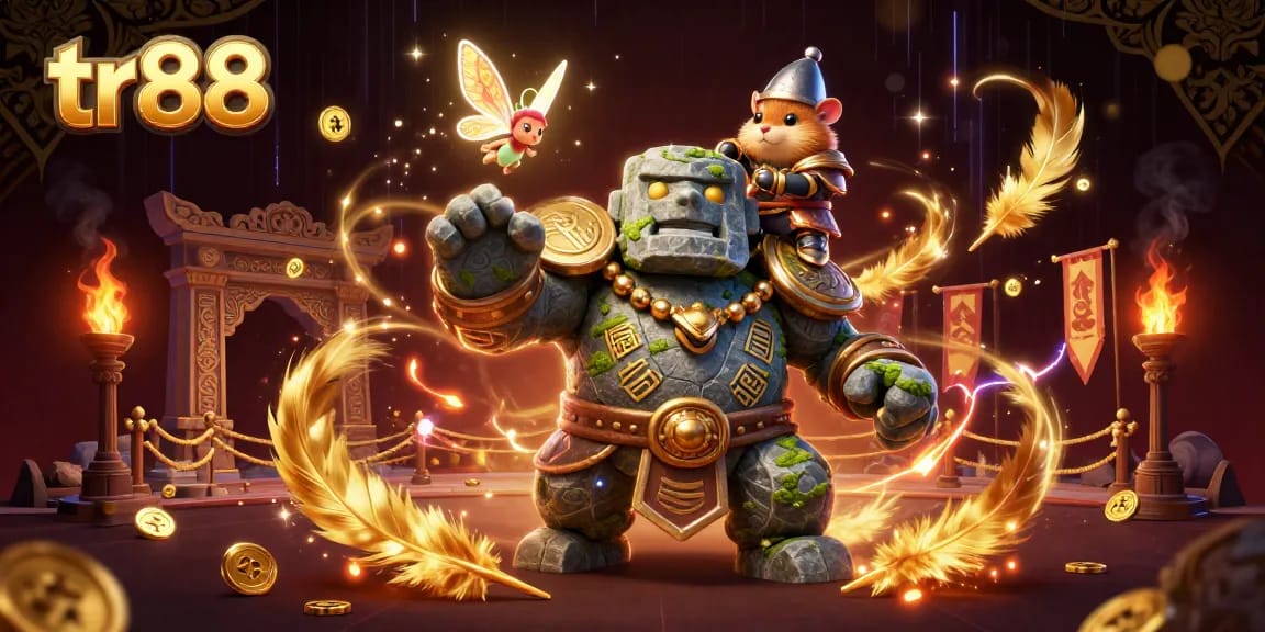 Experience exhilarating action at tr88's dynamic casino with magical characters in a vibrant and immersive setting.