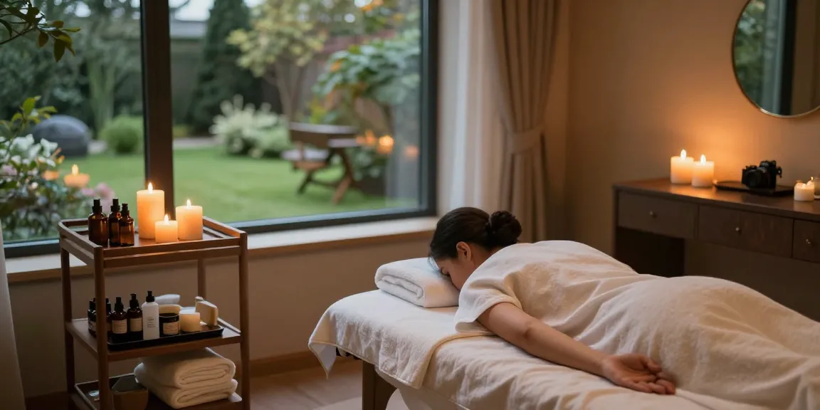 Spa i Stockholm: Person som njuter av avkopplande behandling i elegant spamiljö.
