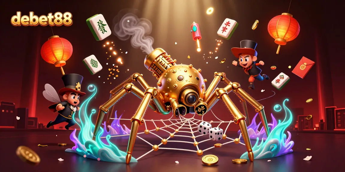 Engage with debet88's thrilling casino experience featuring vibrant characters and game elements.