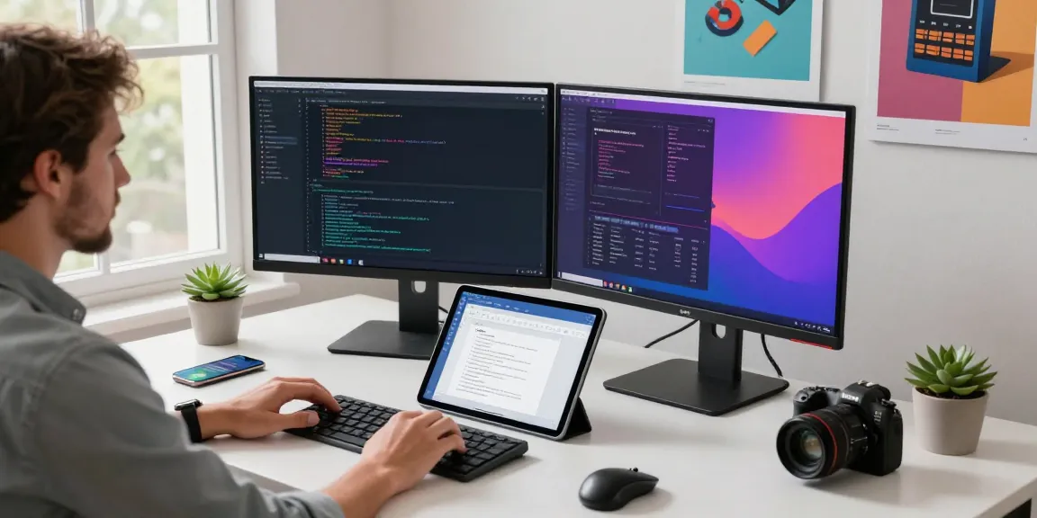 WPS Download showcased in a modern workspace with a developer coding on dual monitors and editing documents.